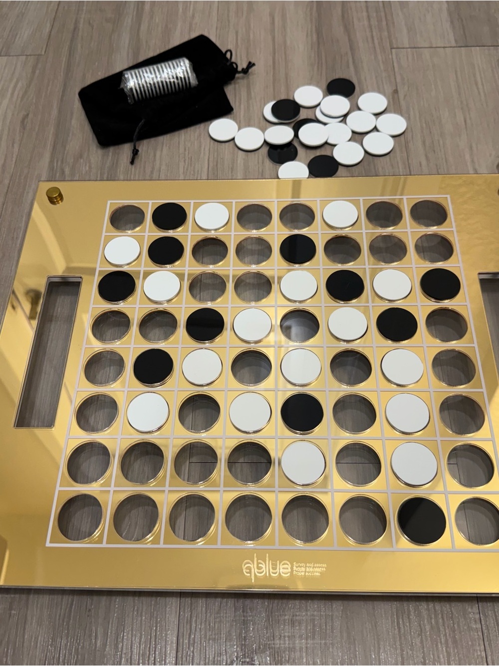 Luxury Gold Acrylic Tabletop Game Set by Waterdale Collection